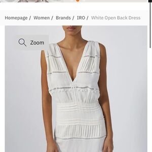 IRO White Open Back Dress